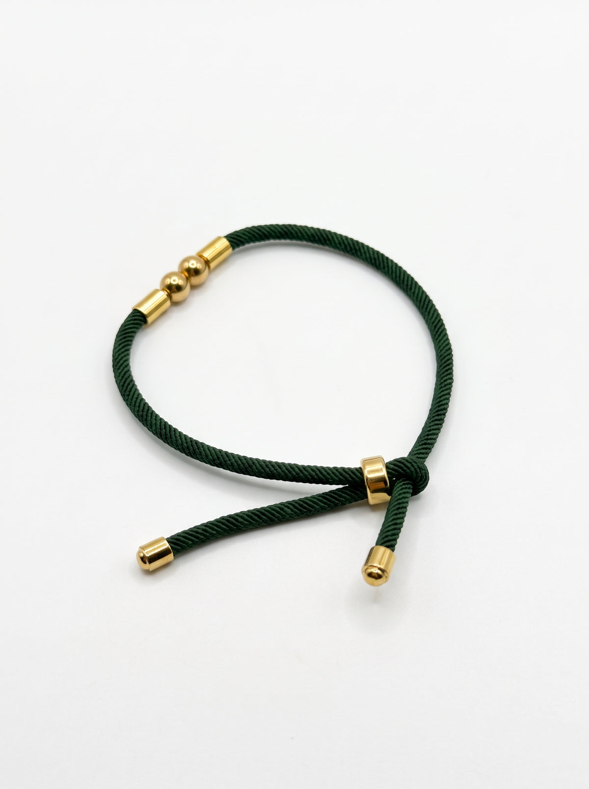 Bracciale Corda Verde Bosco