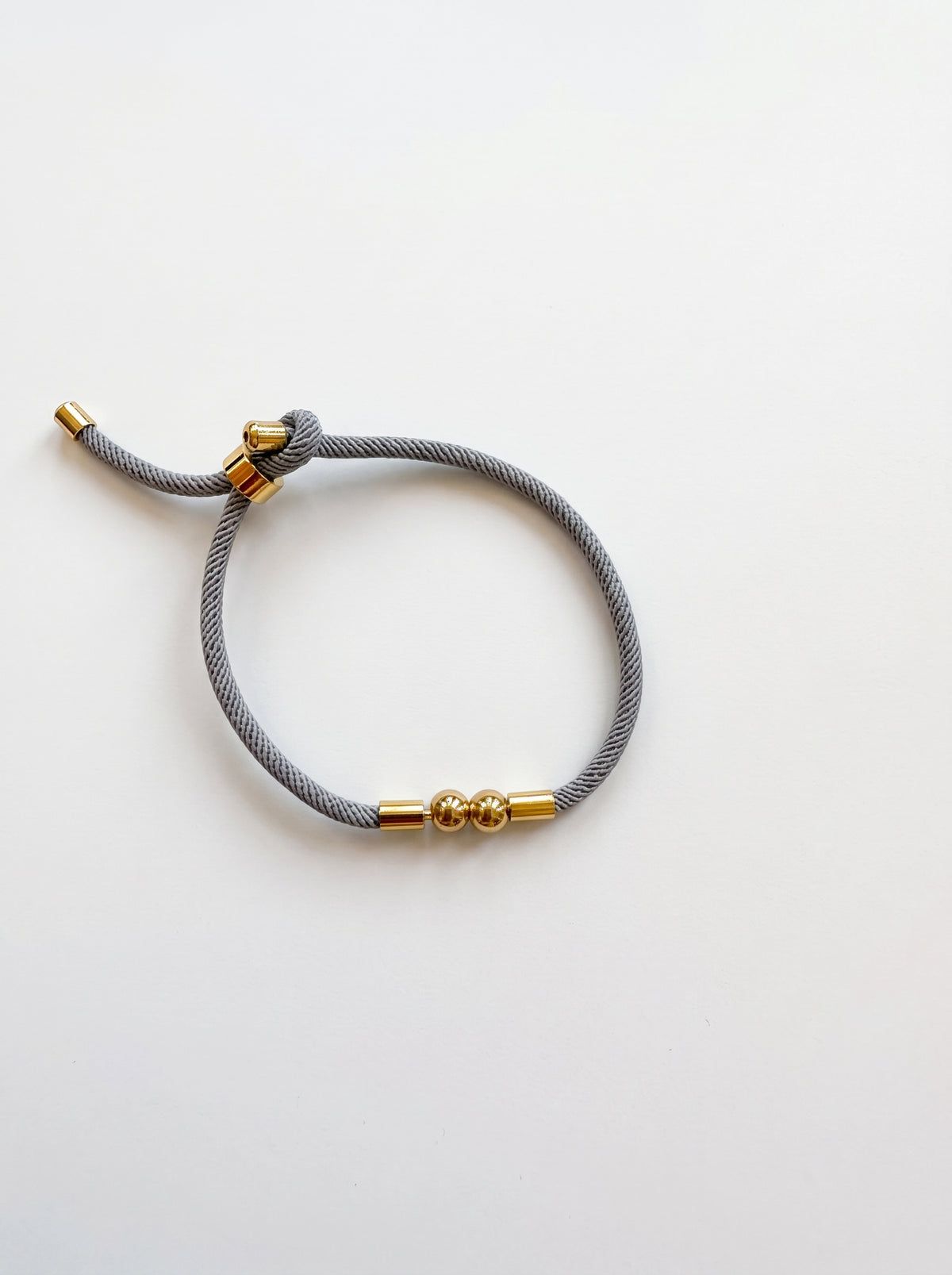 Bracciale Corda Grigio