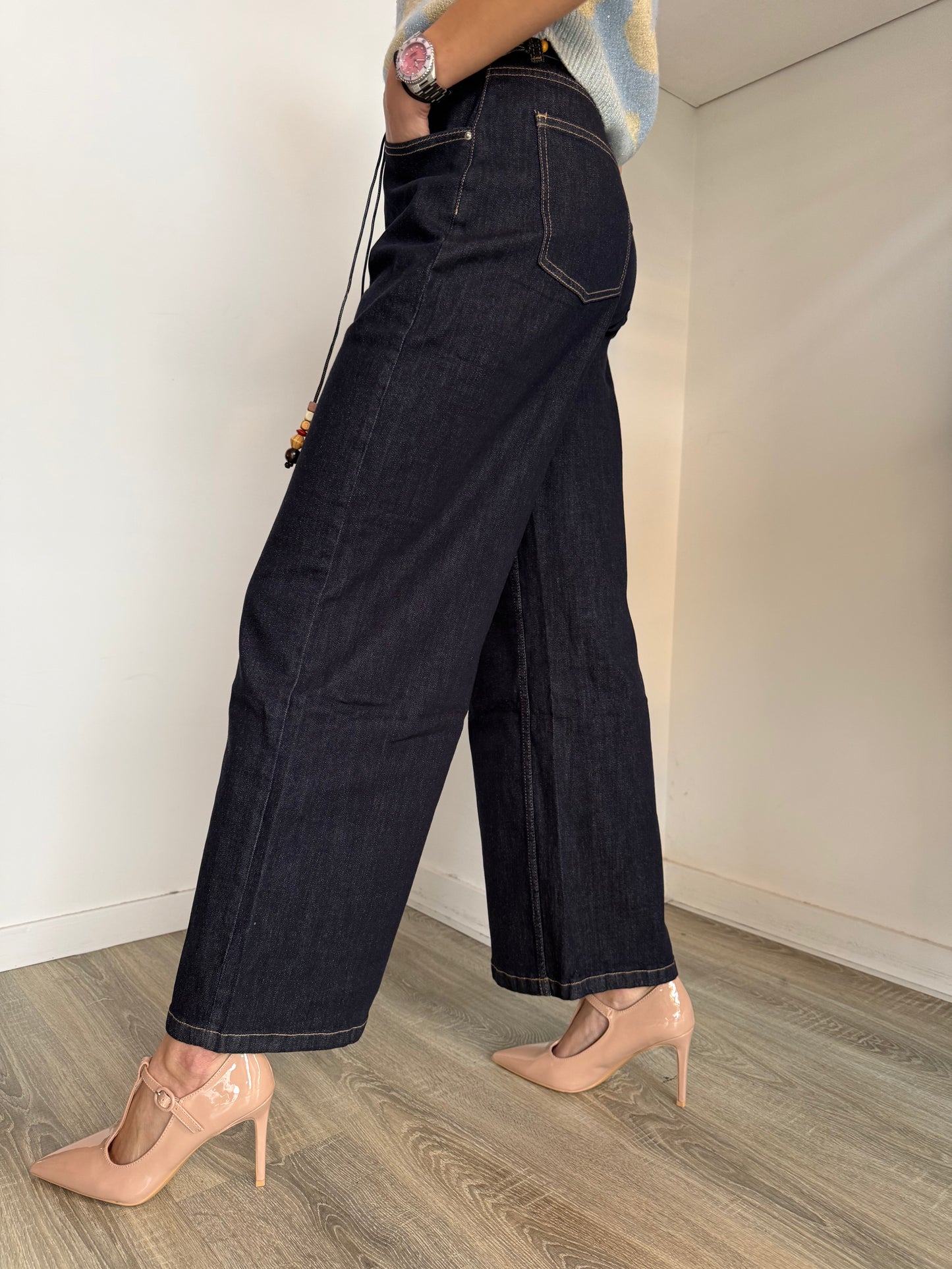 Jeans Wide Leg Cintura