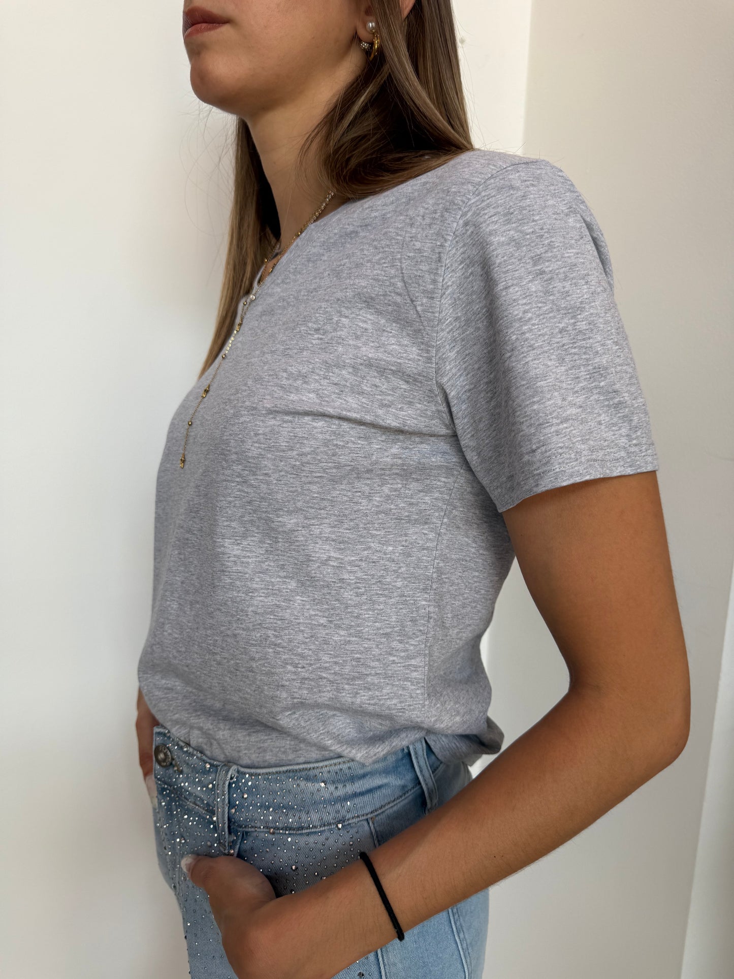 T-shirt Scollo V