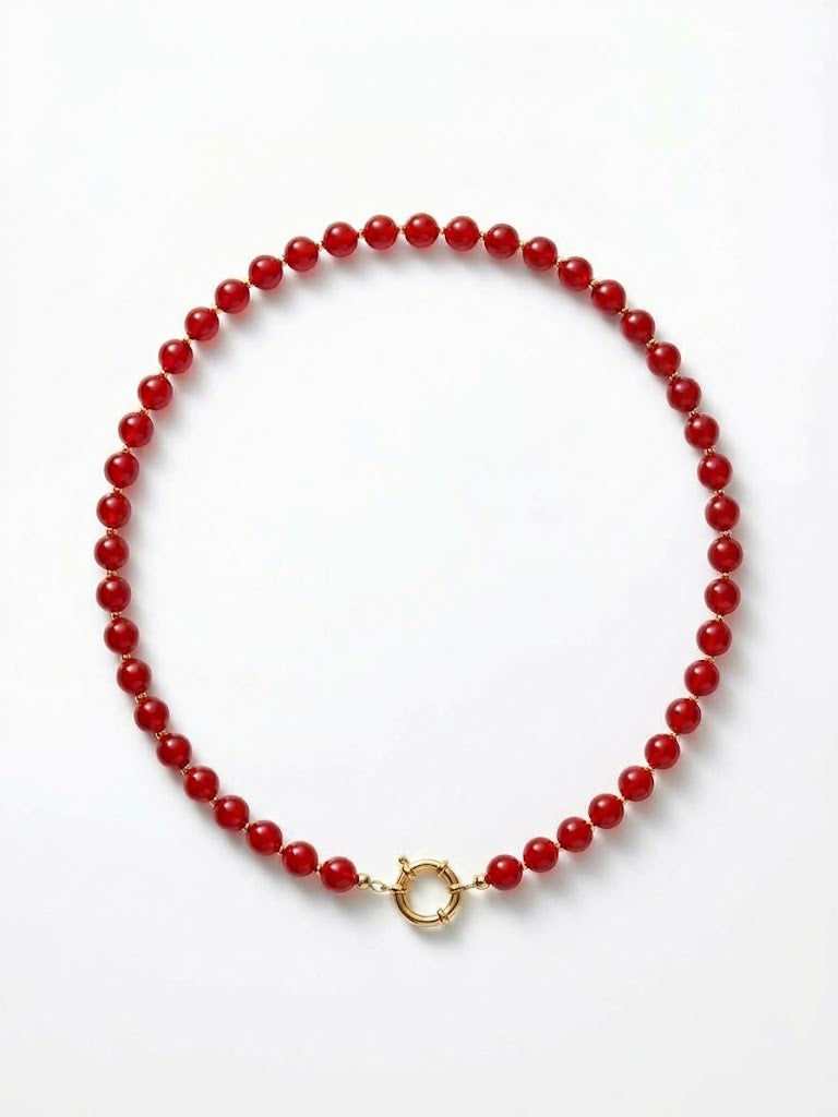 Collana Perle Rosse