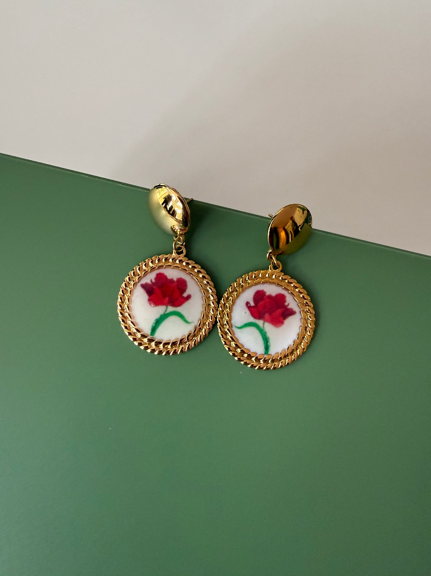 Orecchini Fiore Pendenti