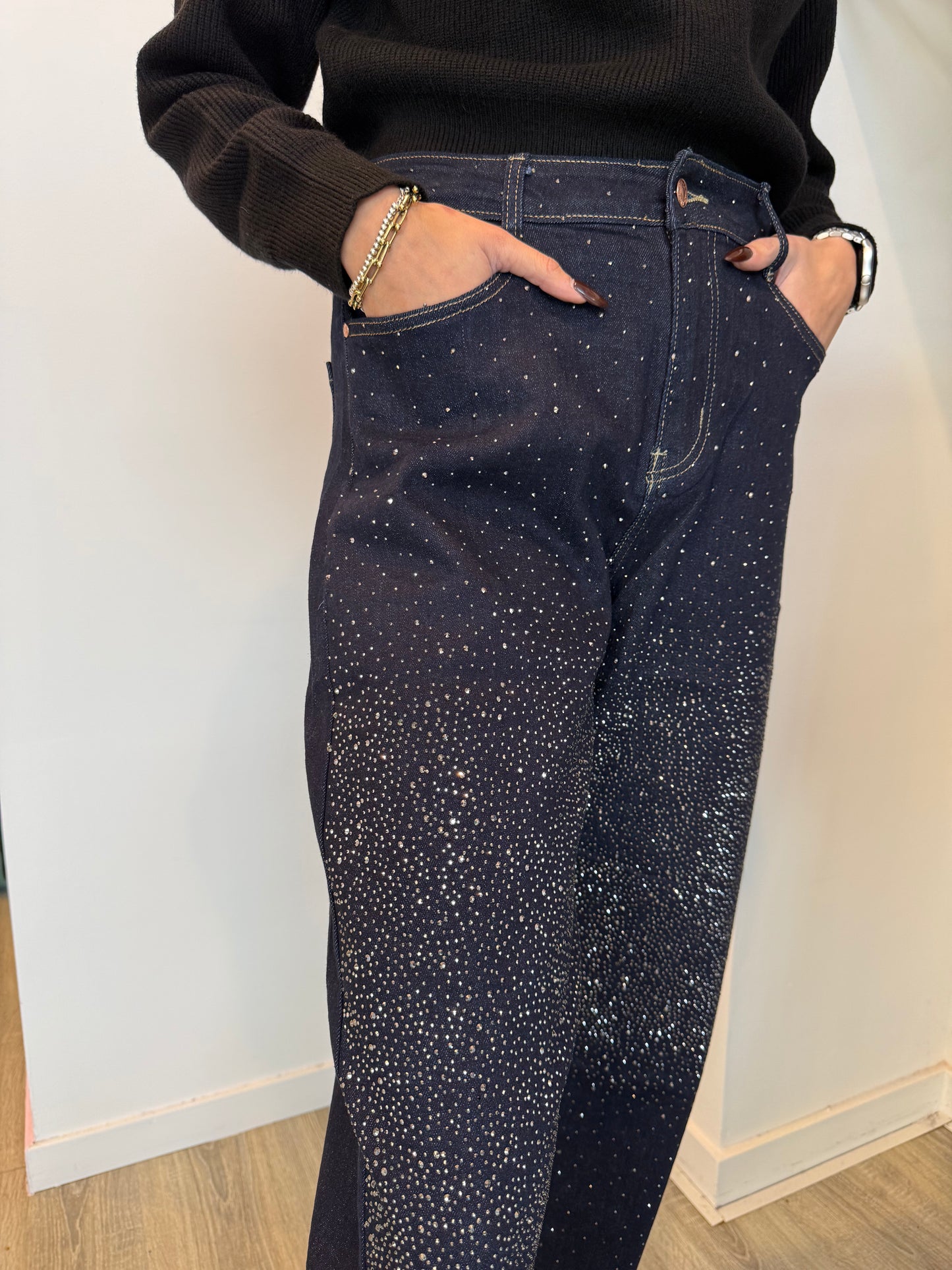 Jeans Boyfriend Strass