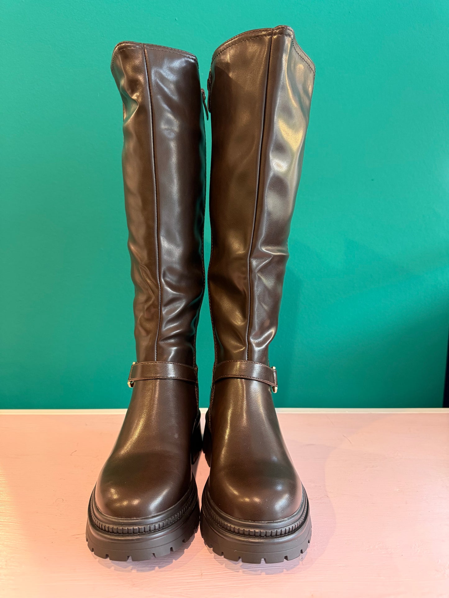 Stivale Marrone Fibbia