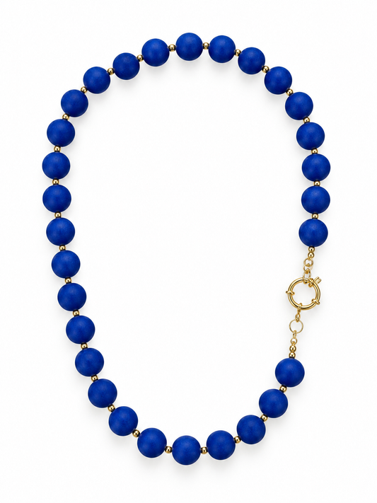 Collana Perle Blu