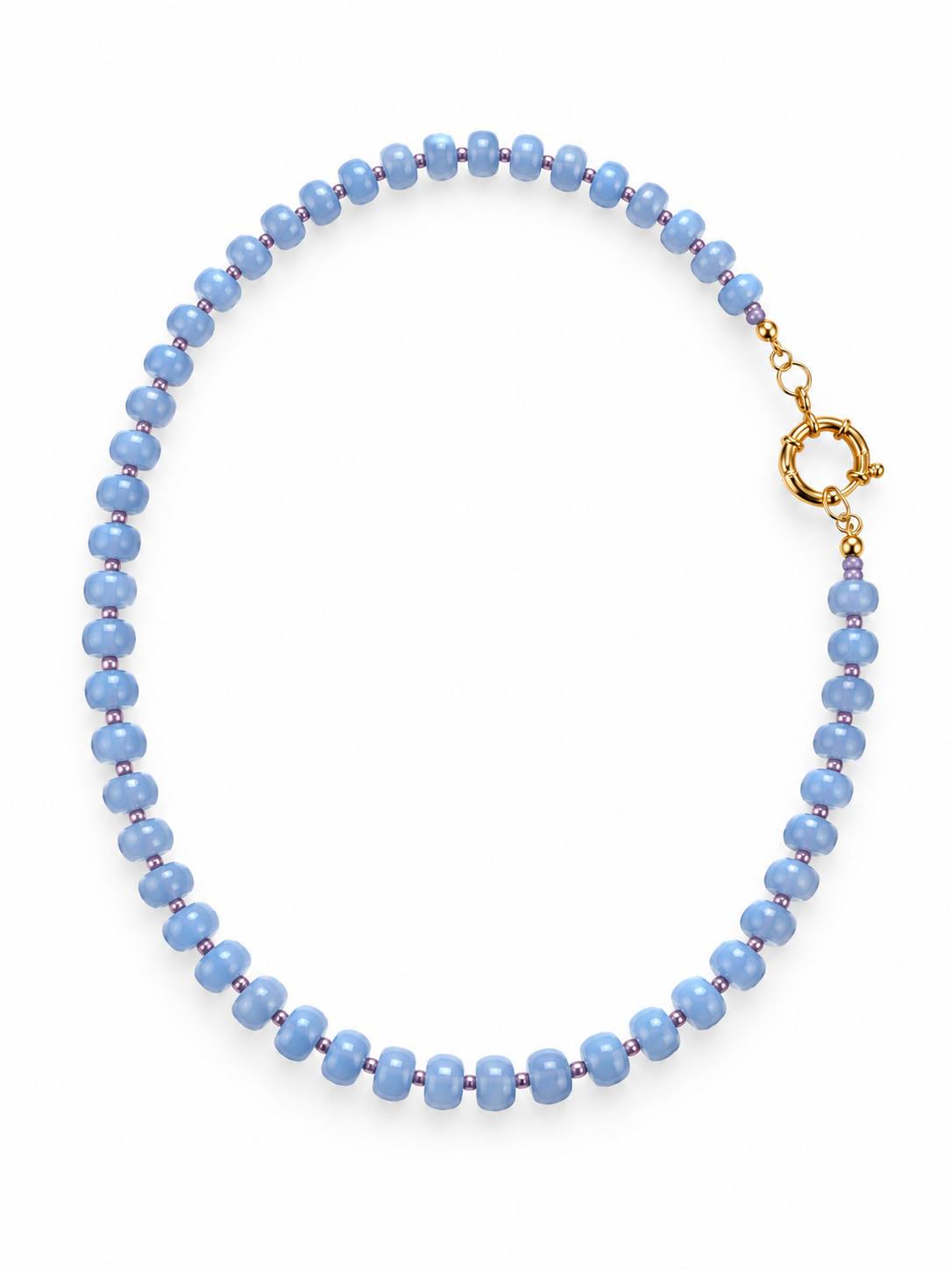 Collana Perle Lilla a Blue