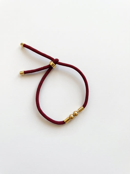 Bracciale Corda Bordeaux