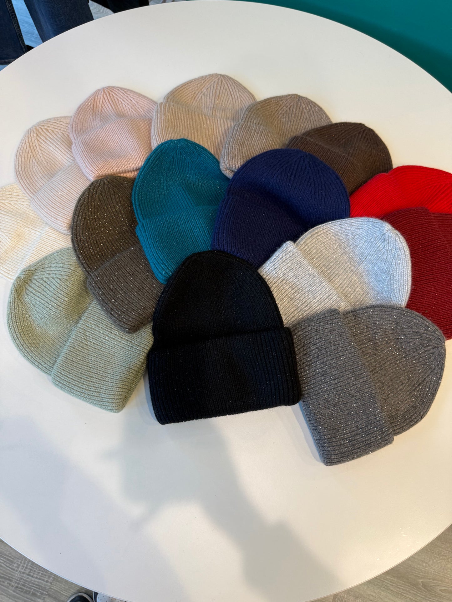 Berretto A Coste Lurex