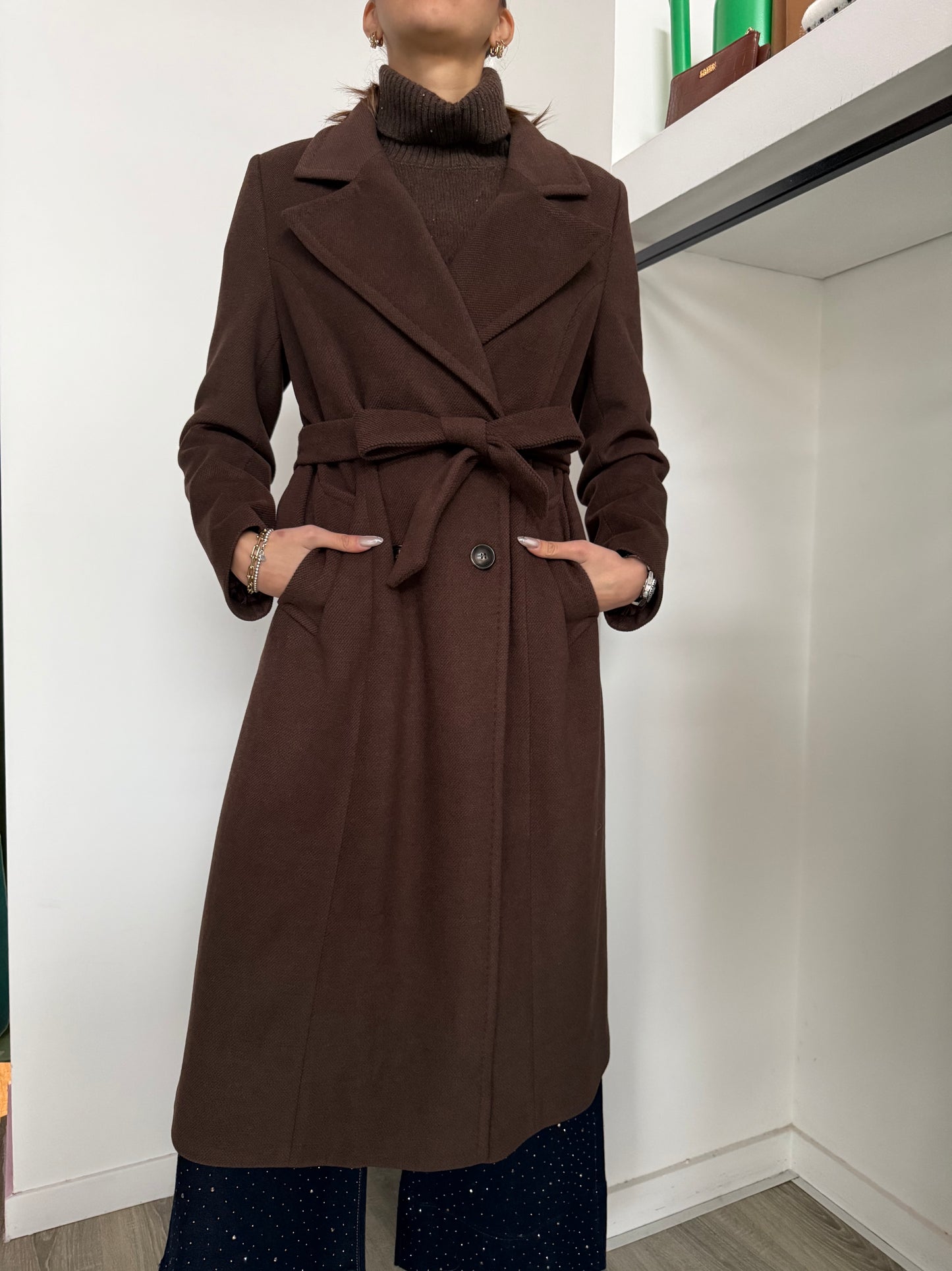 Cappotto Lungo Cintura