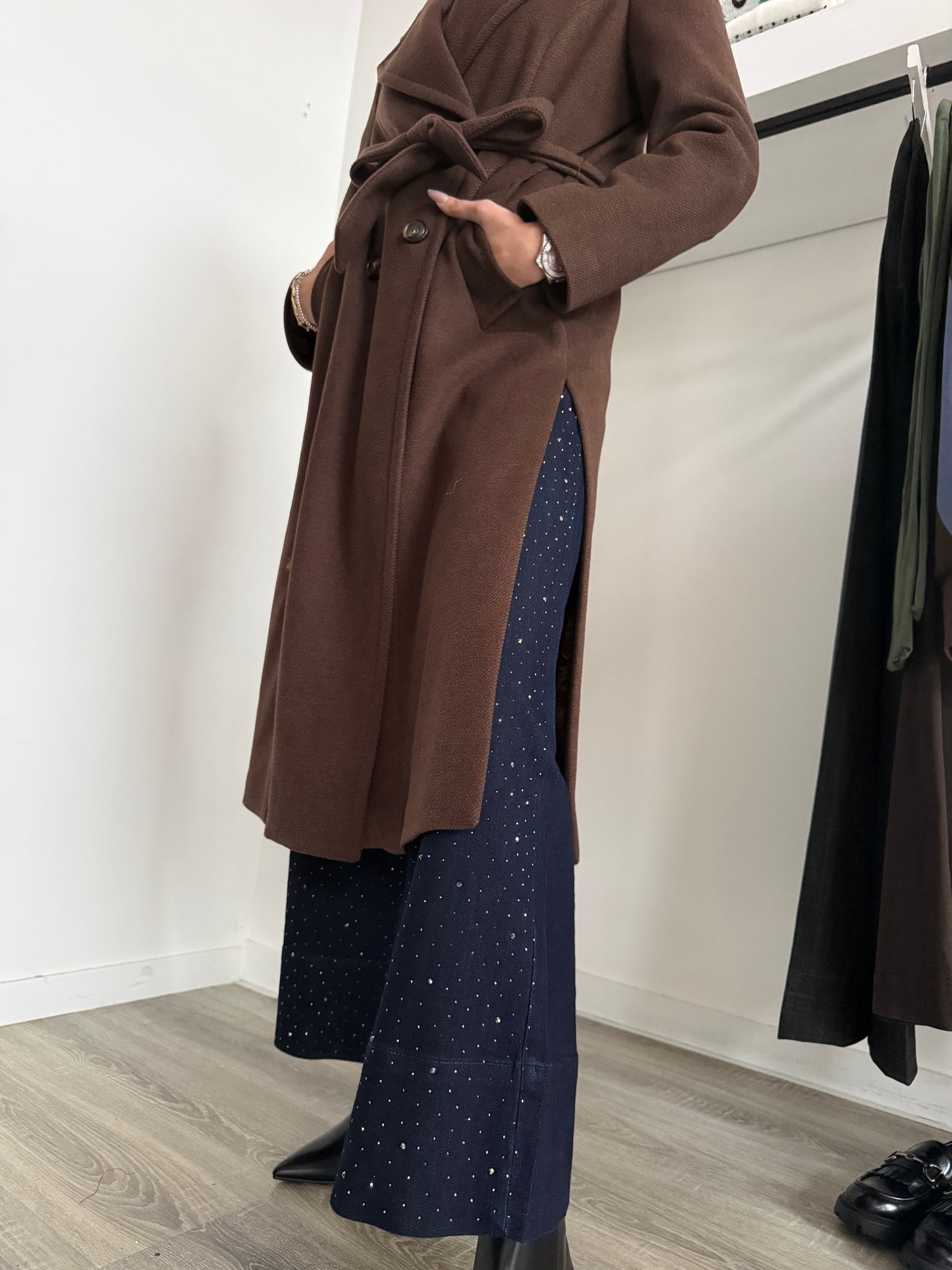 Cappotto Lungo Cintura