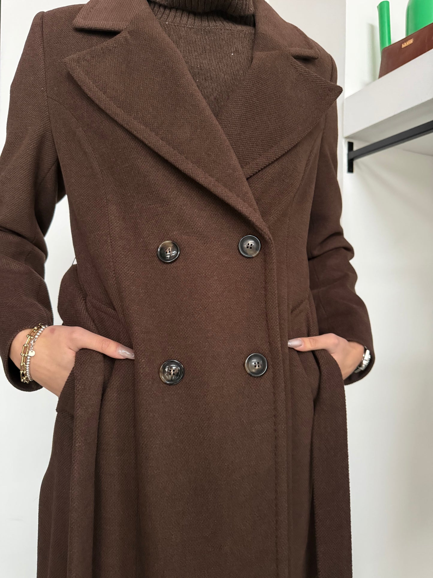 Cappotto Lungo Cintura