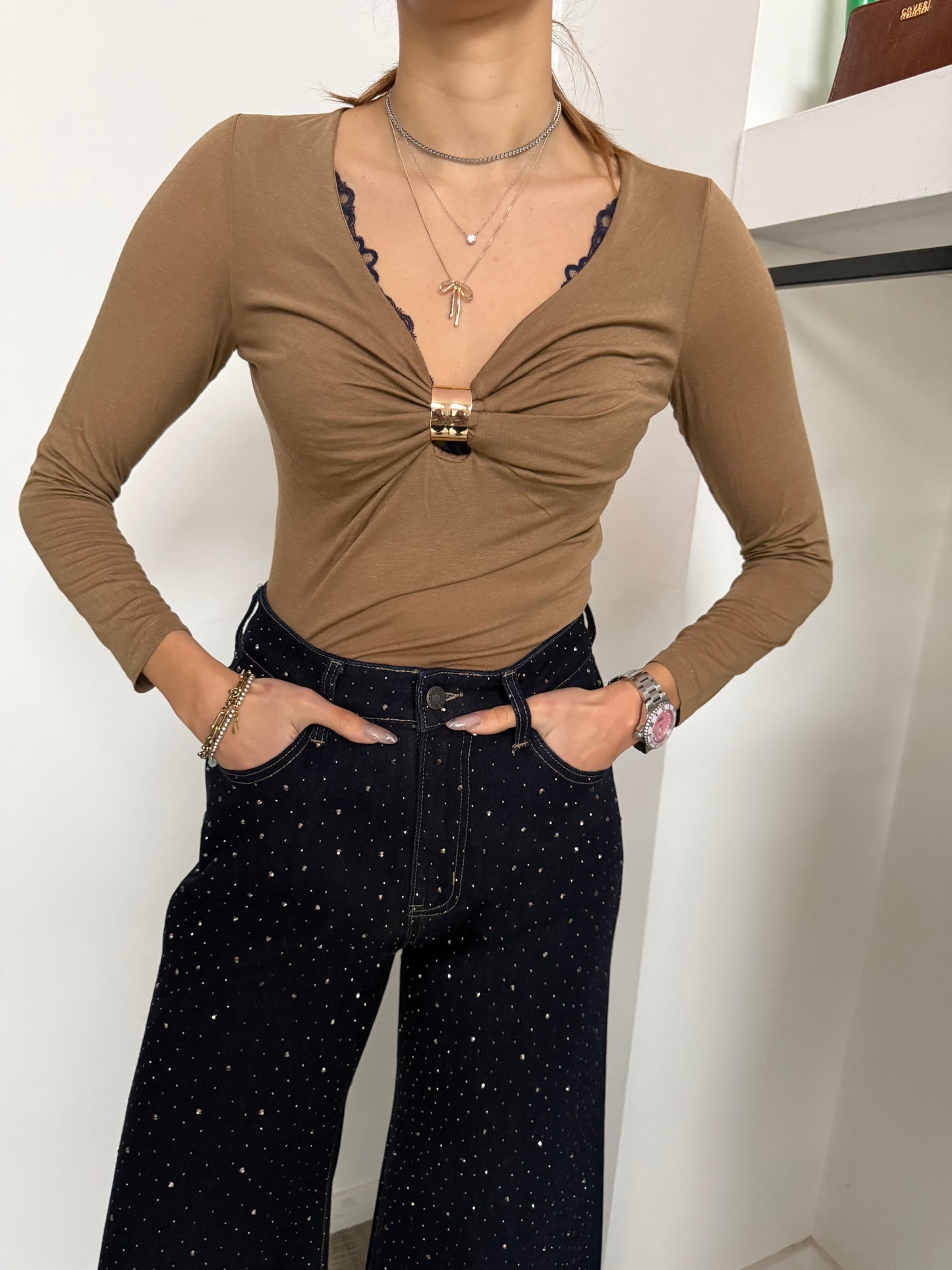 Cashmirina Scollo a V