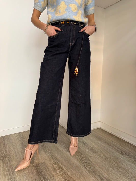 Jeans Wide Leg Cintura