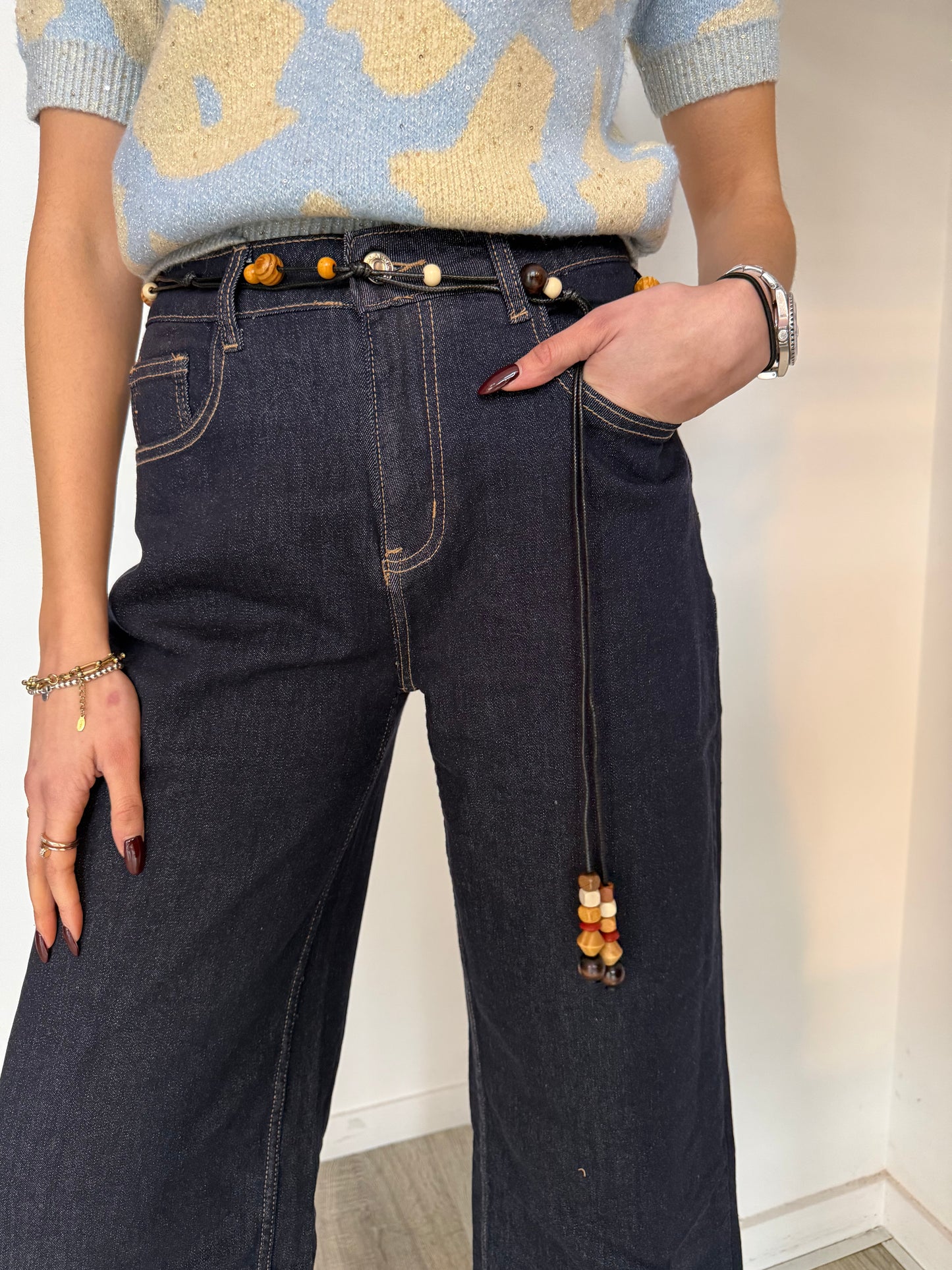 Jeans Wide Leg Cintura