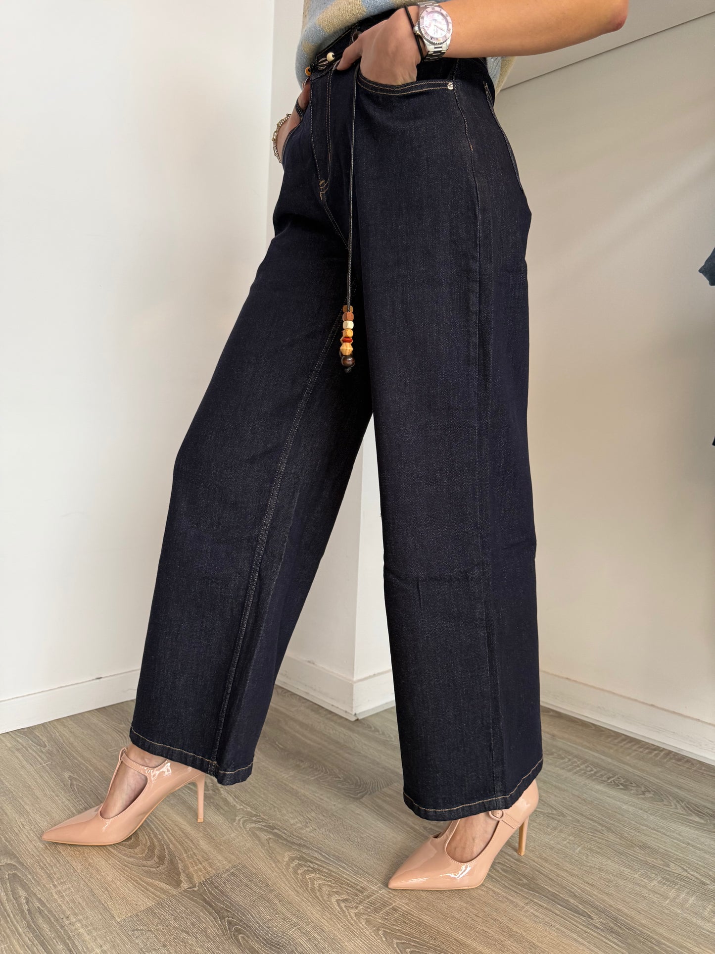 Jeans Wide Leg Cintura