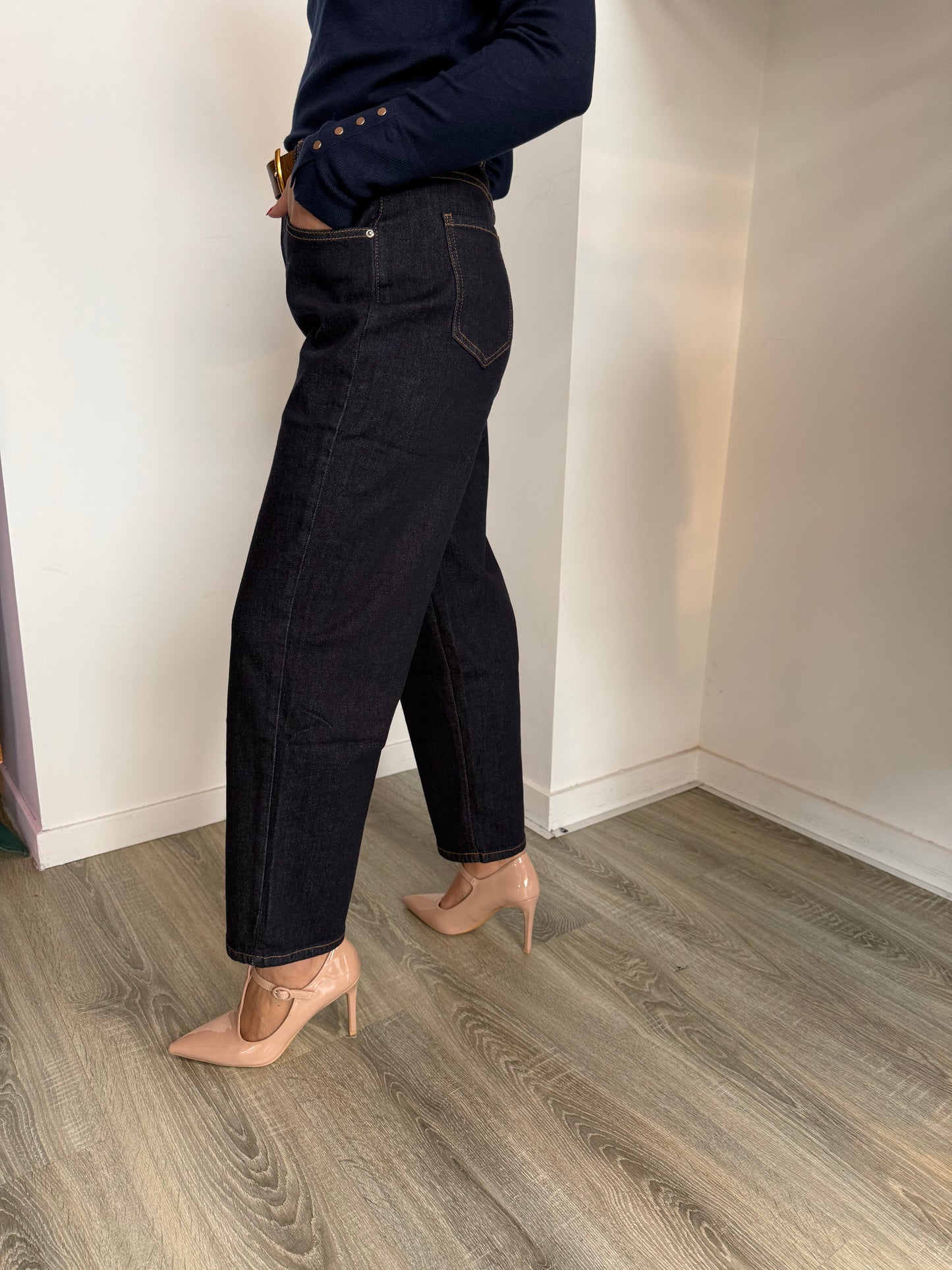 Jeans Mom Fit Cintura