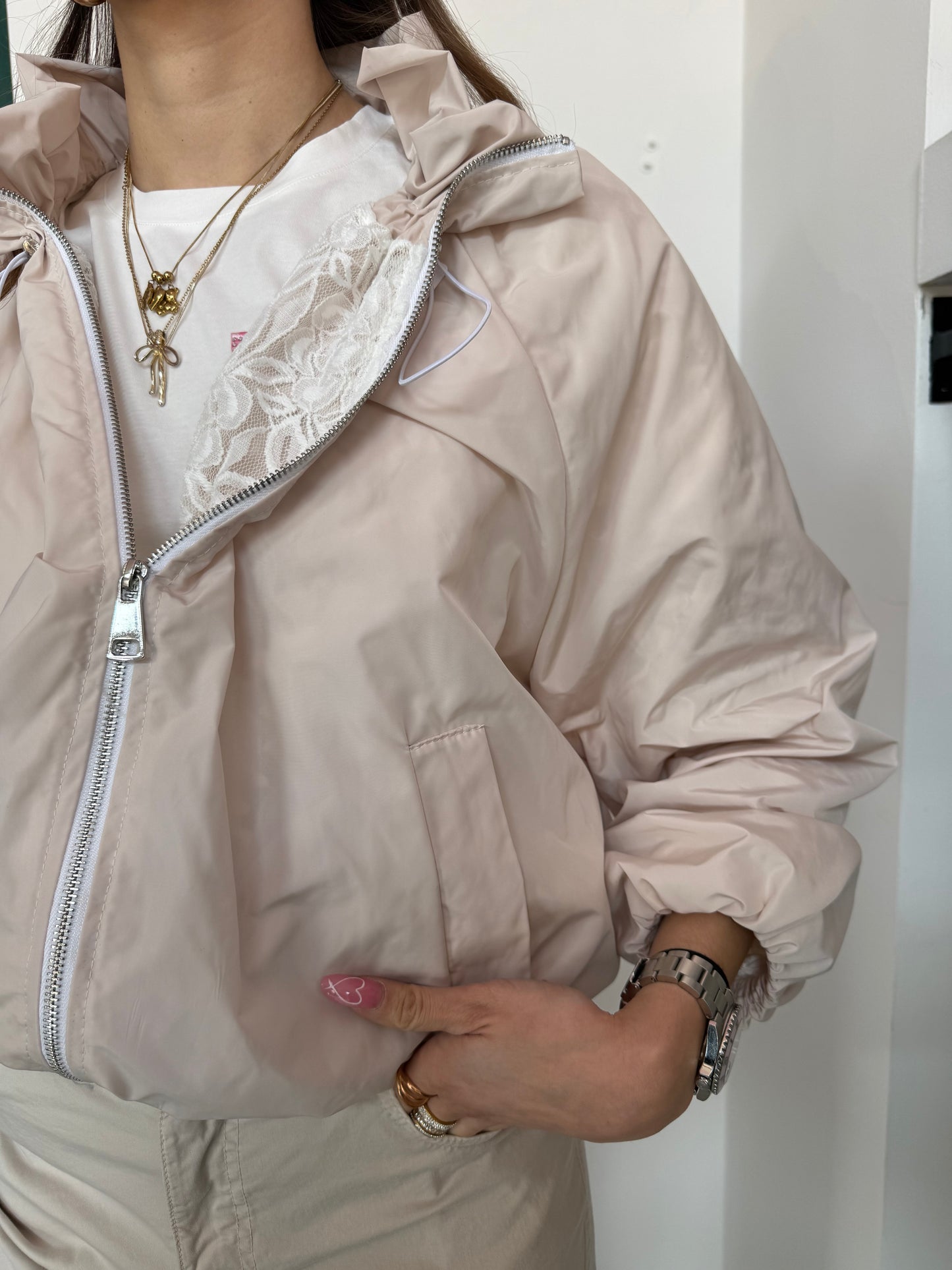 Giacca Nylon Pizzo