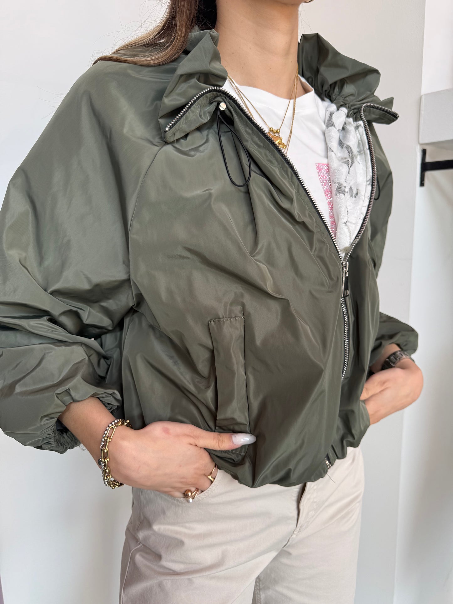 Giacca Nylon Pizzo