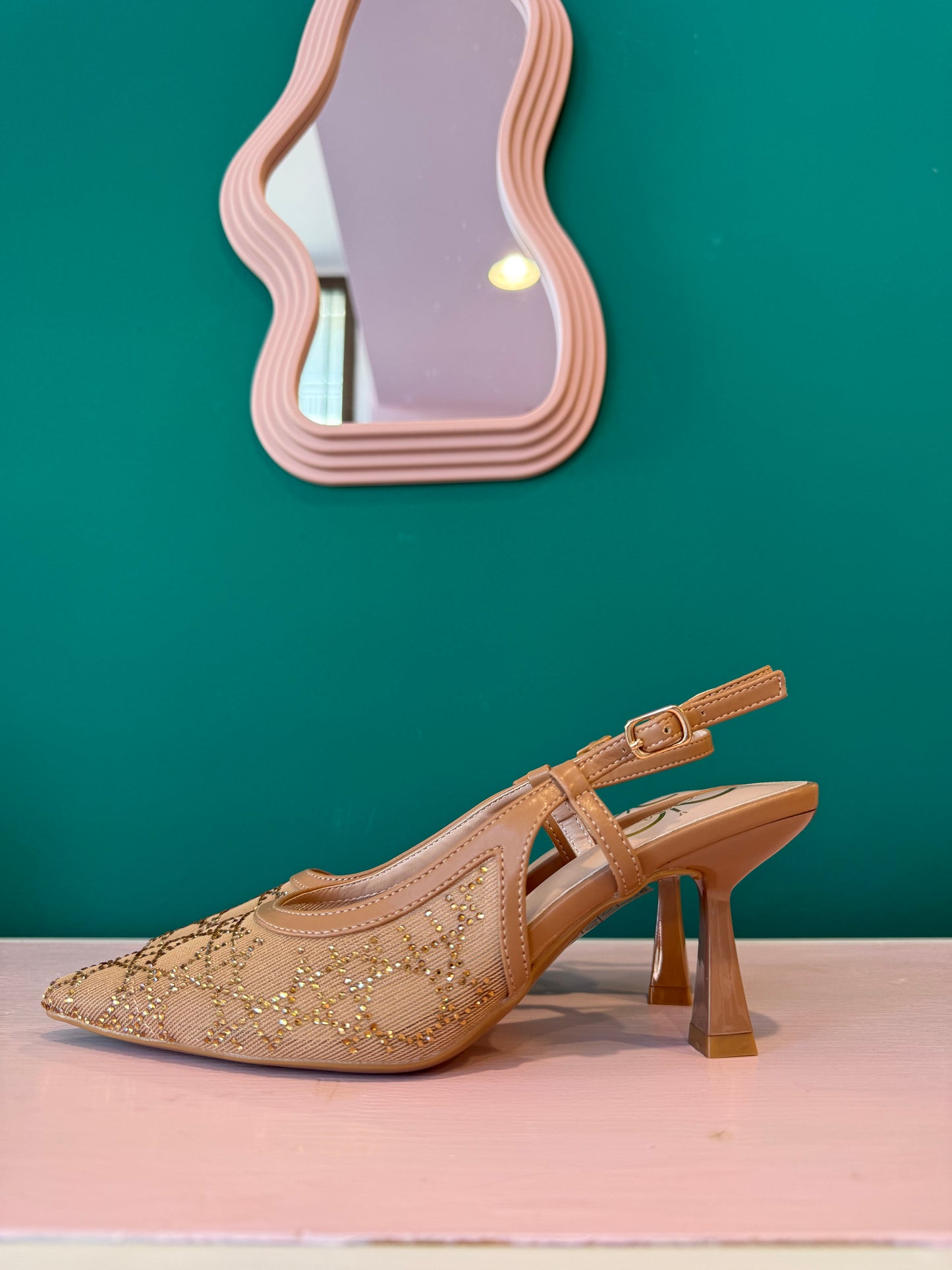 Slingback Brillantinate