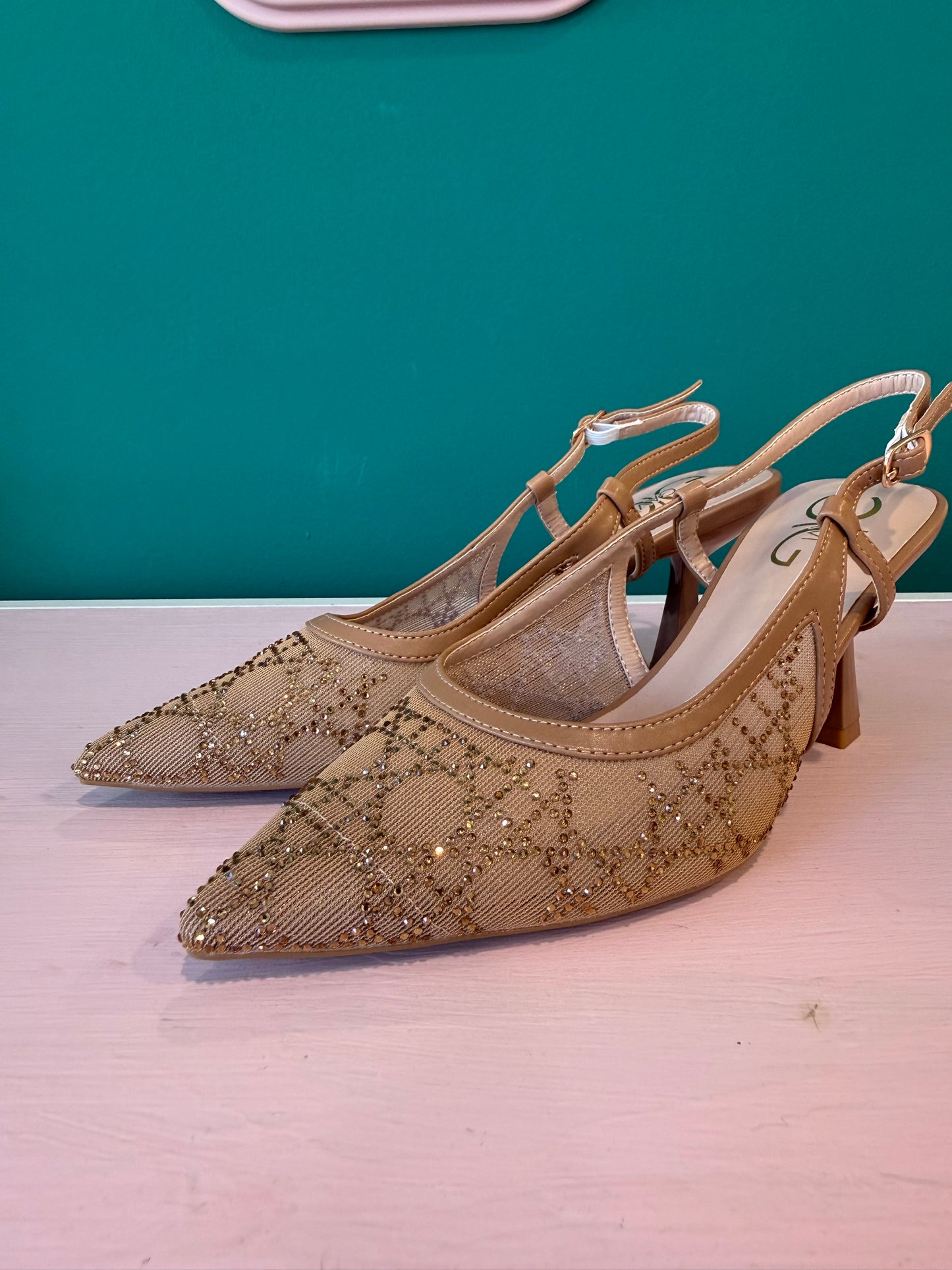 Slingback Brillantinate