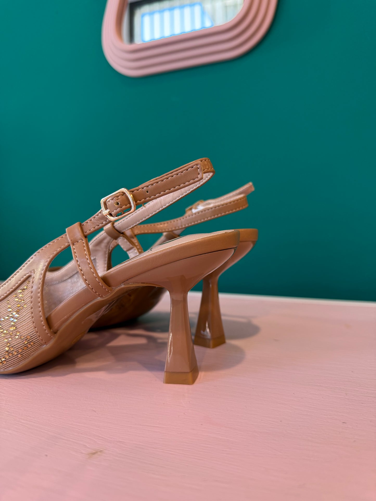 Slingback Brillantinate