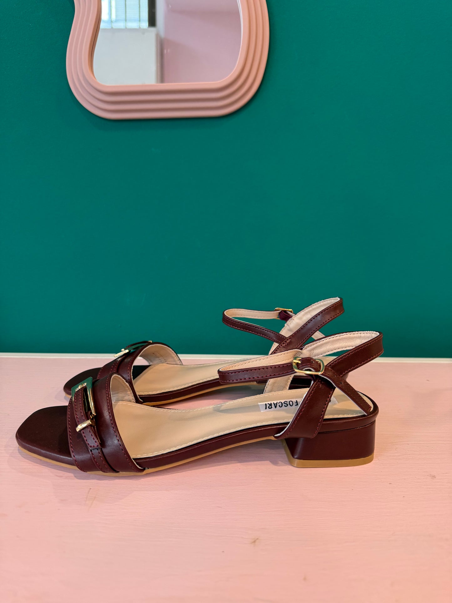 Sandali Bordeaux