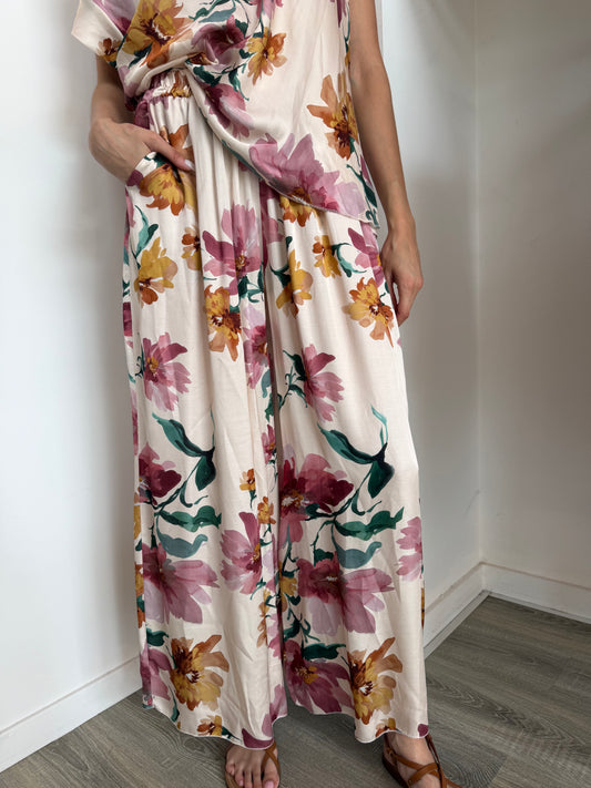 Pantaloni Floreali