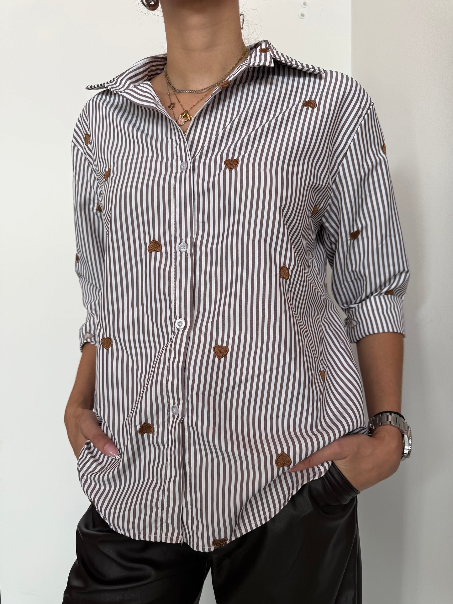 Camicia Cuori e Righe