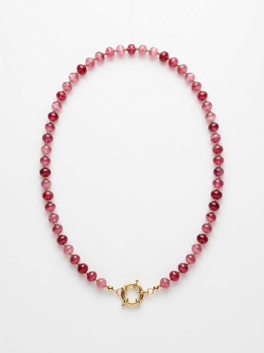 Collana Perle Rosa