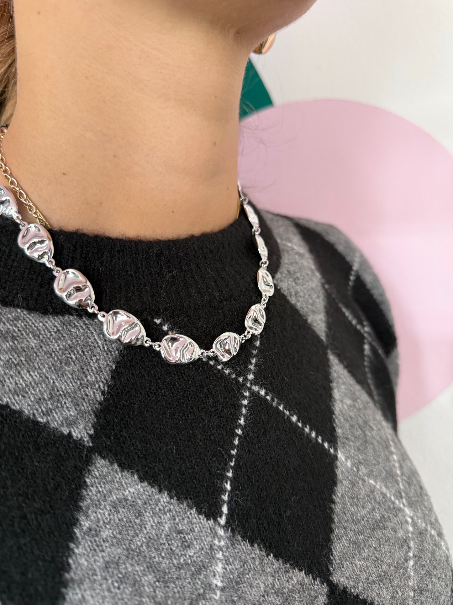 Collana Cerchi Piatti