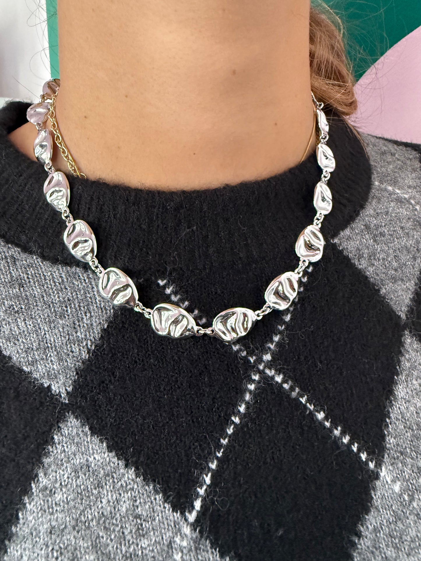 Collana Cerchi Piatti