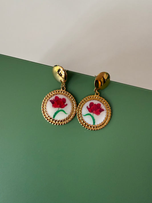 Orecchini Fiore Pendenti