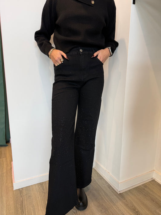 Jeans Nero Brillantini