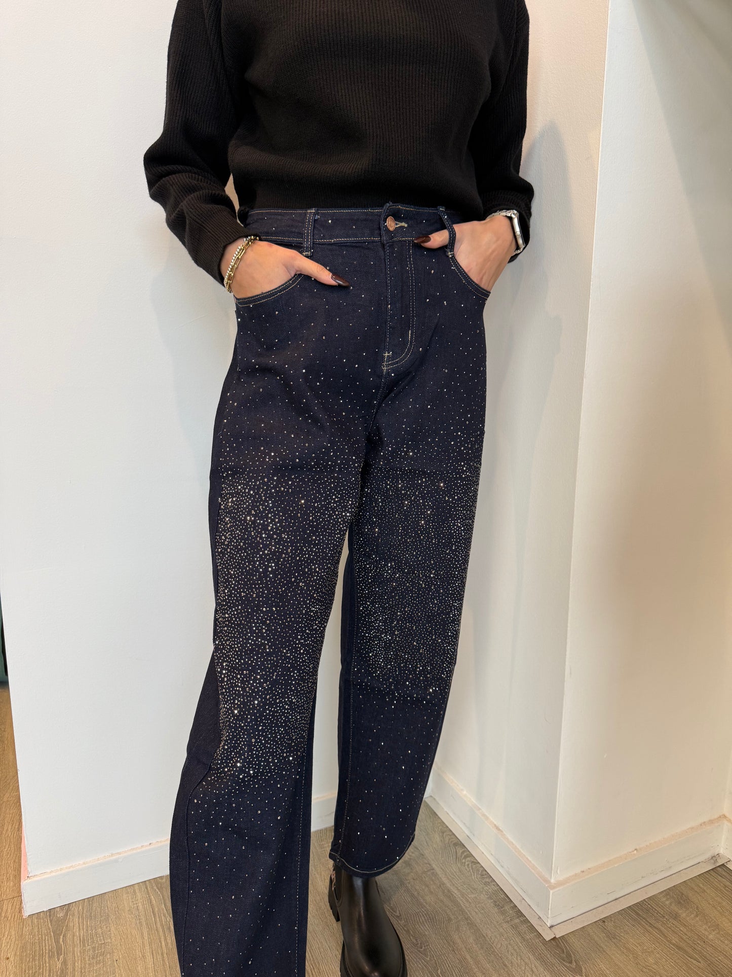 Jeans Boyfriend Strass