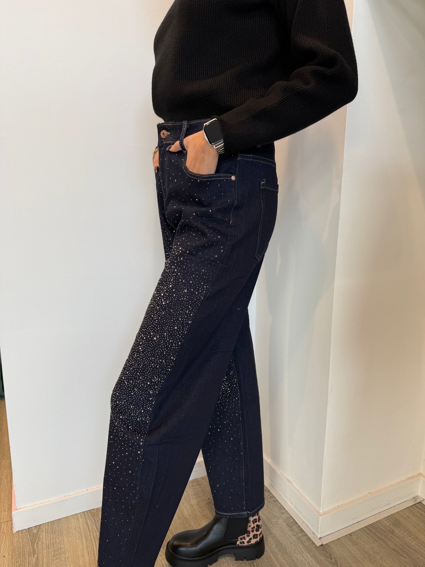 Jeans Boyfriend Strass