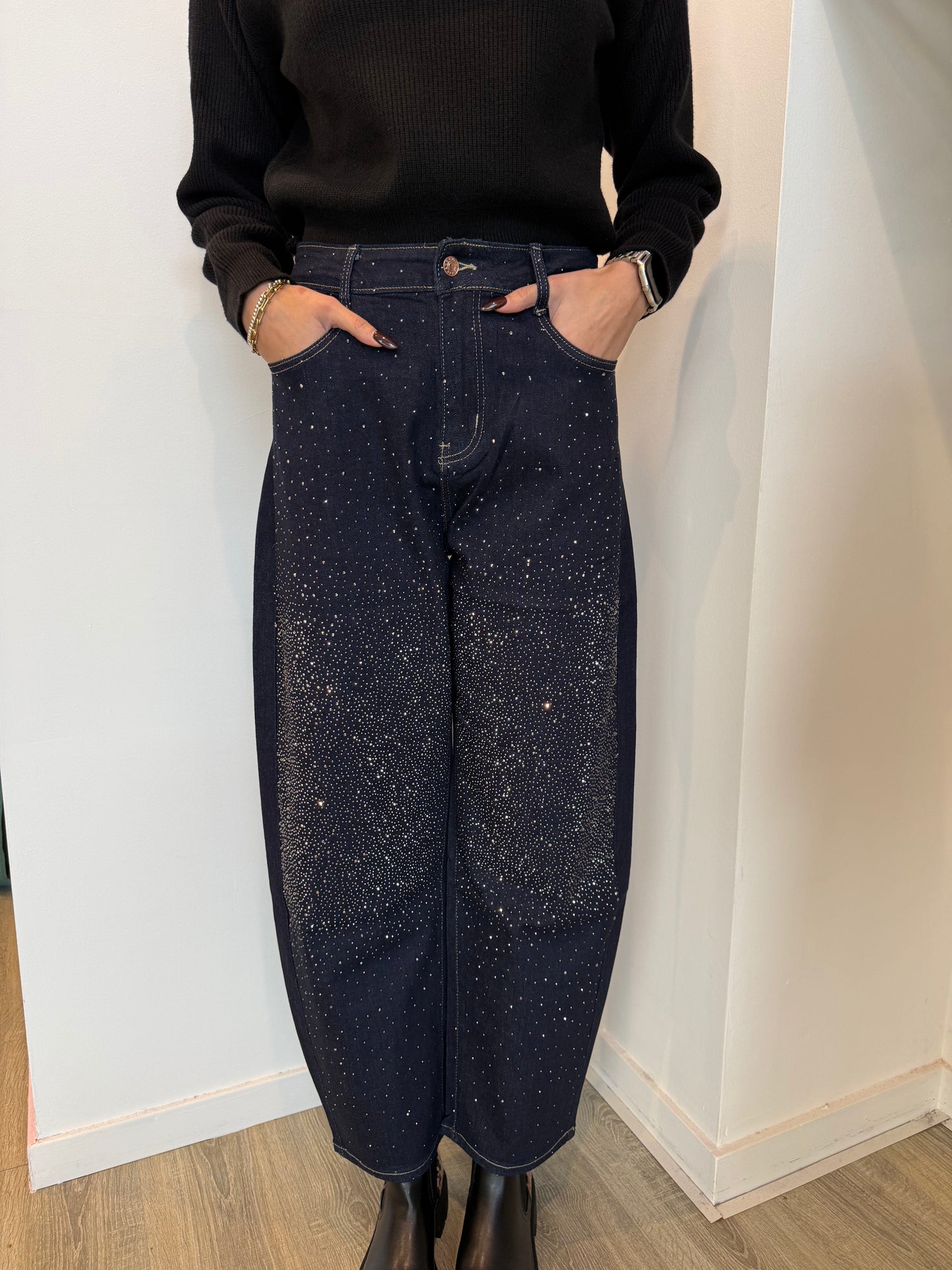 Jeans Boyfriend Strass