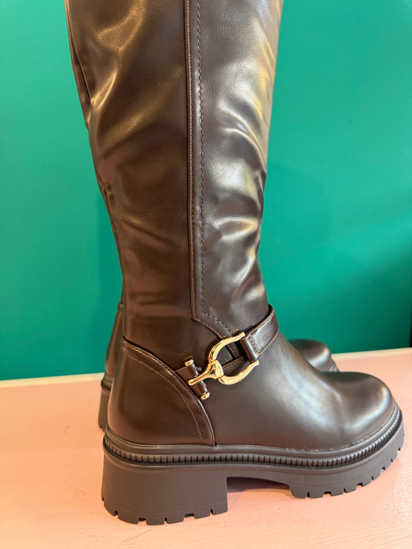Stivale Marrone Fibbia