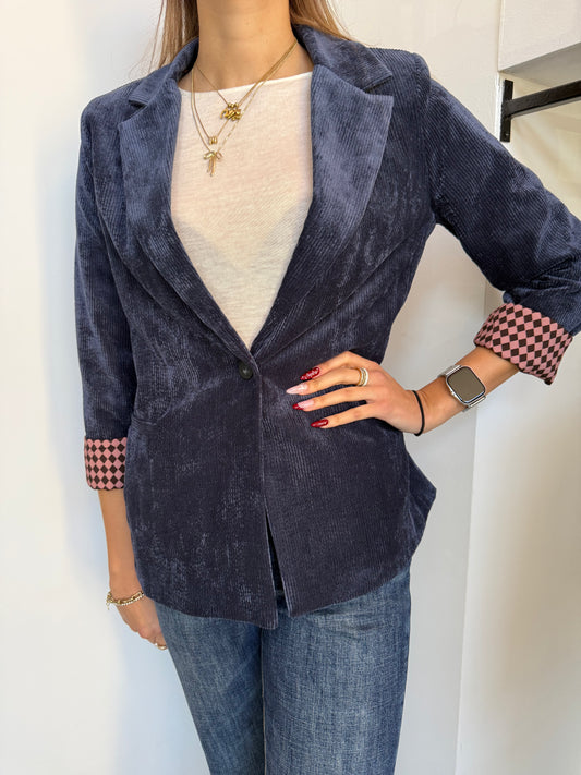 Blazer Velluto Costine