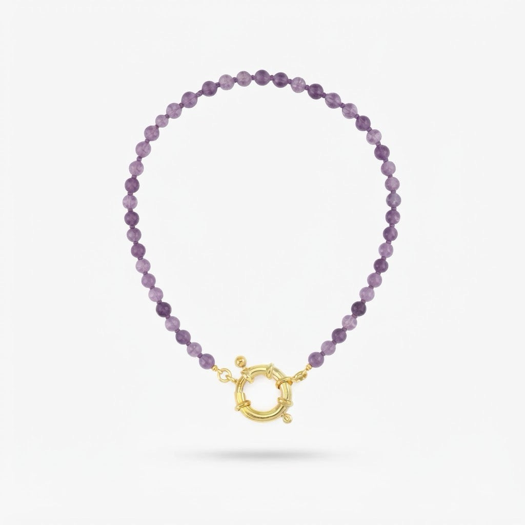 Collana Perle Ametista